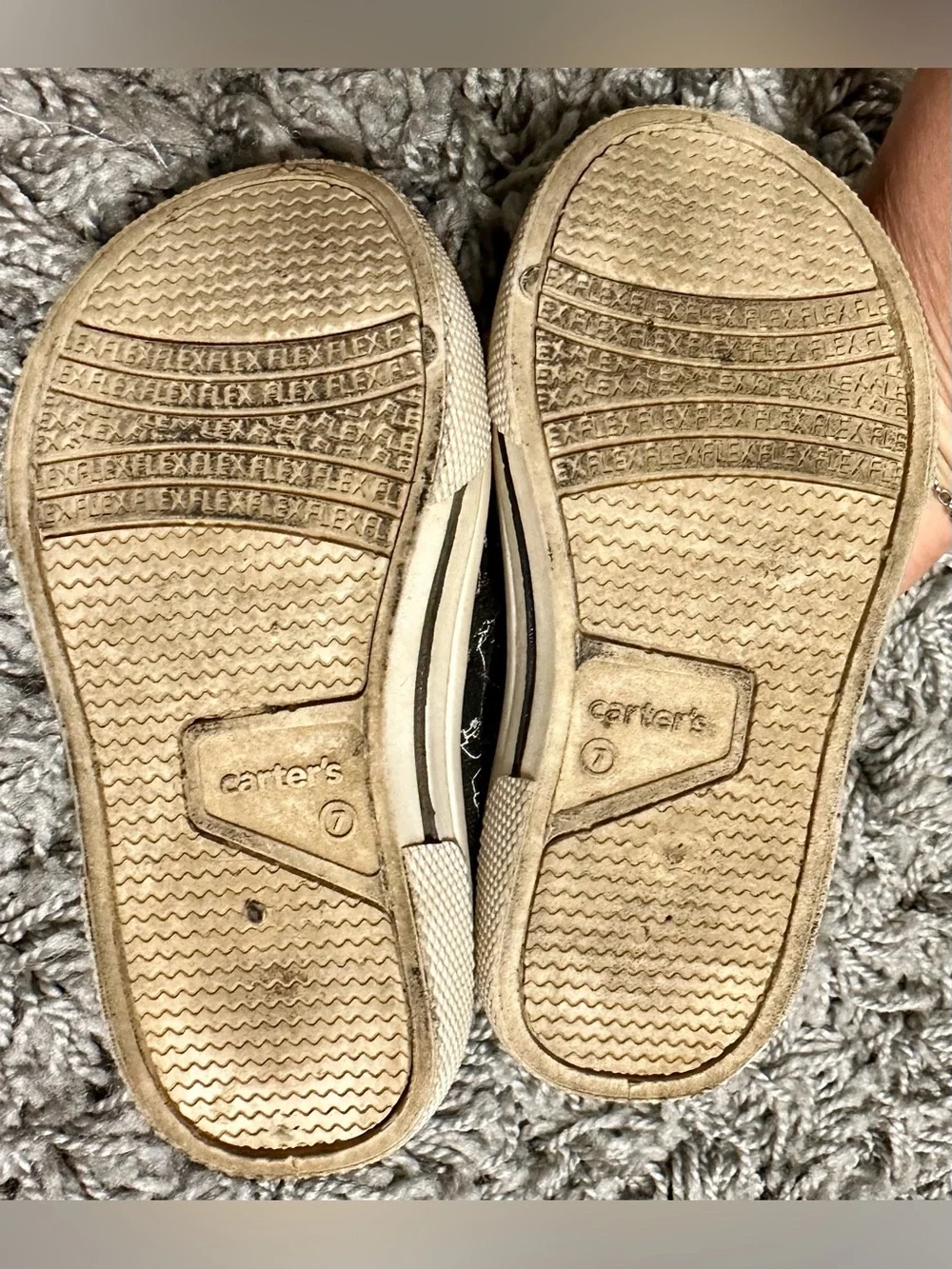 Carter's Black Skateboard-Print Slip-On Sneakers